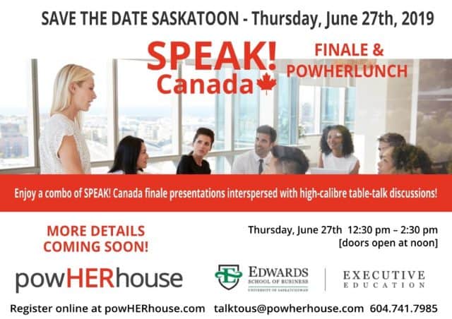 SPEAK! Canada | June 27 Presentation Celebration Finale, Saskatoon | Events